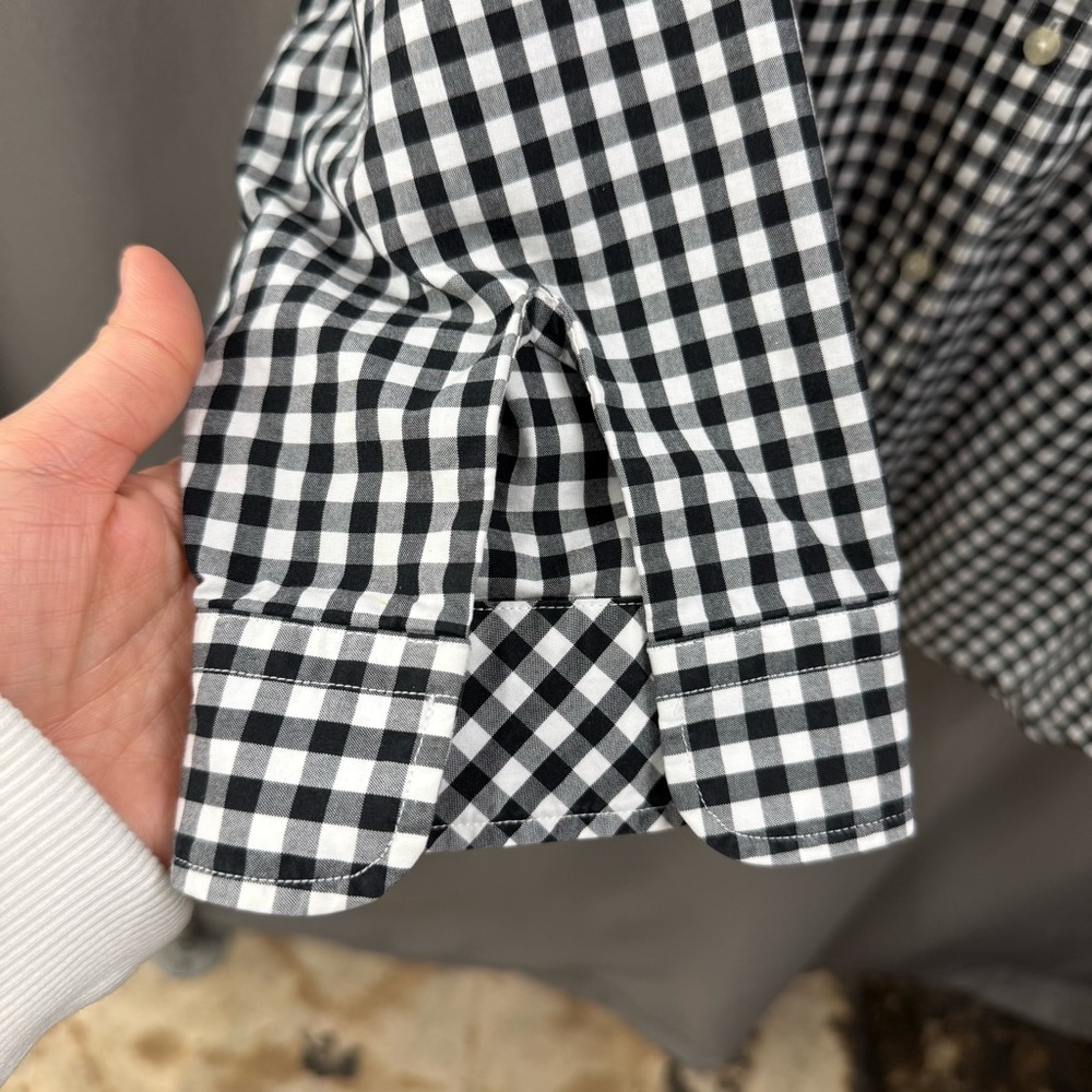 Ralph Lauren Size LP Black and White Plaid Women’s Shirt - Picture 4 of 8